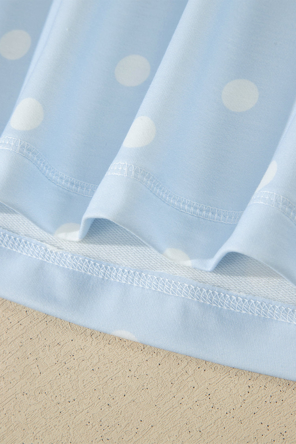 Kimber Polka Dot Loose Tee with Exposed Seam Details