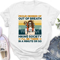 Personalized Hiking Shirt/Hoodie - Gift Idea For Hiking Lover - Out Of Breath Hiking Society