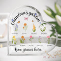 Personalized Grandma's Garden Acrylic Plaque - Gift Idea For Grandma/Garden Lover - Love Grows Here