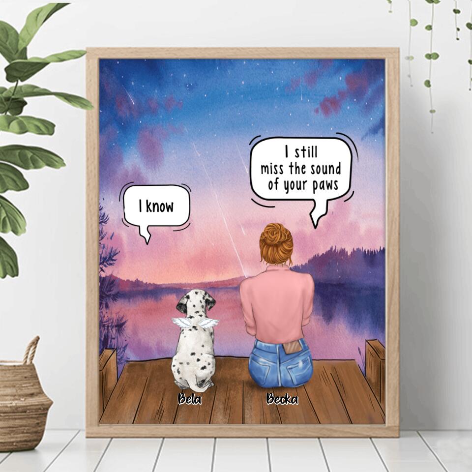 Personalized Dog Mom Poster - Up to 4 Pets - Gift Idea For Pet Lover - FXVV9O
