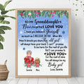 Personalized Grandma & Granddaughter Poster - Up to 4 Kids - You Will Always Be My Baby Girl
