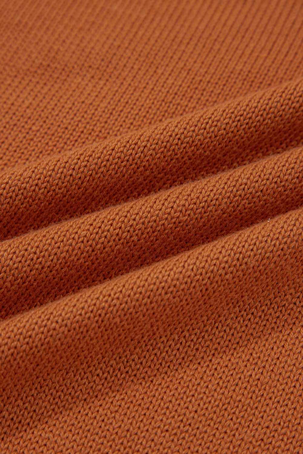 Solid Ribbed Drop Shoulder Sweater