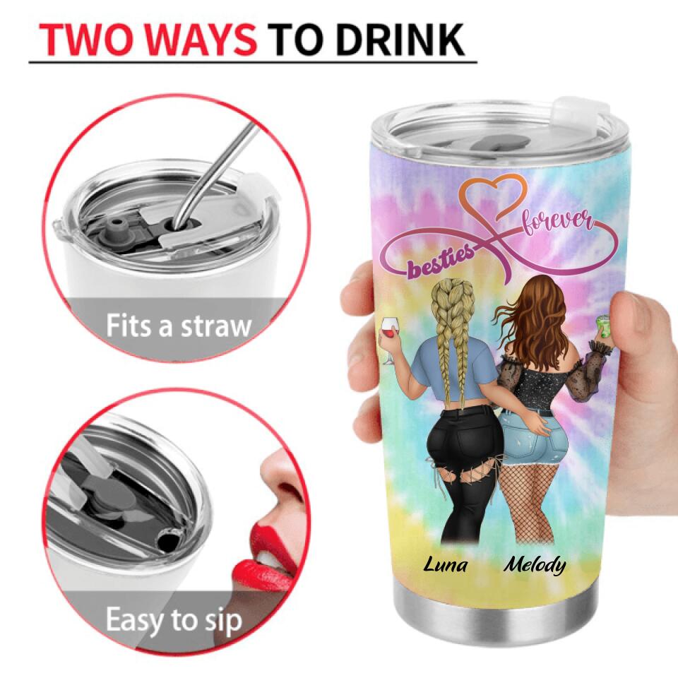 Personalized Bestie Tumbler - Gift Idea For Best Friends - To My Bestie! Thank You For Making Me Laugh