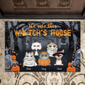 Personalized Halloween Doormat - Gift Idea For Halloween/Cat Owner with up to 5 Cats - We Rule This Witch's House