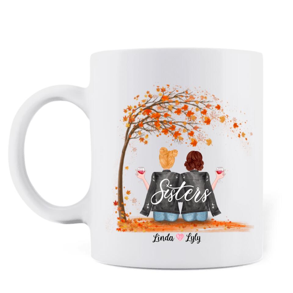 Personalized Sisters In Law Mug - We Weren't Sisters By Birth - Gift For Sister/Family