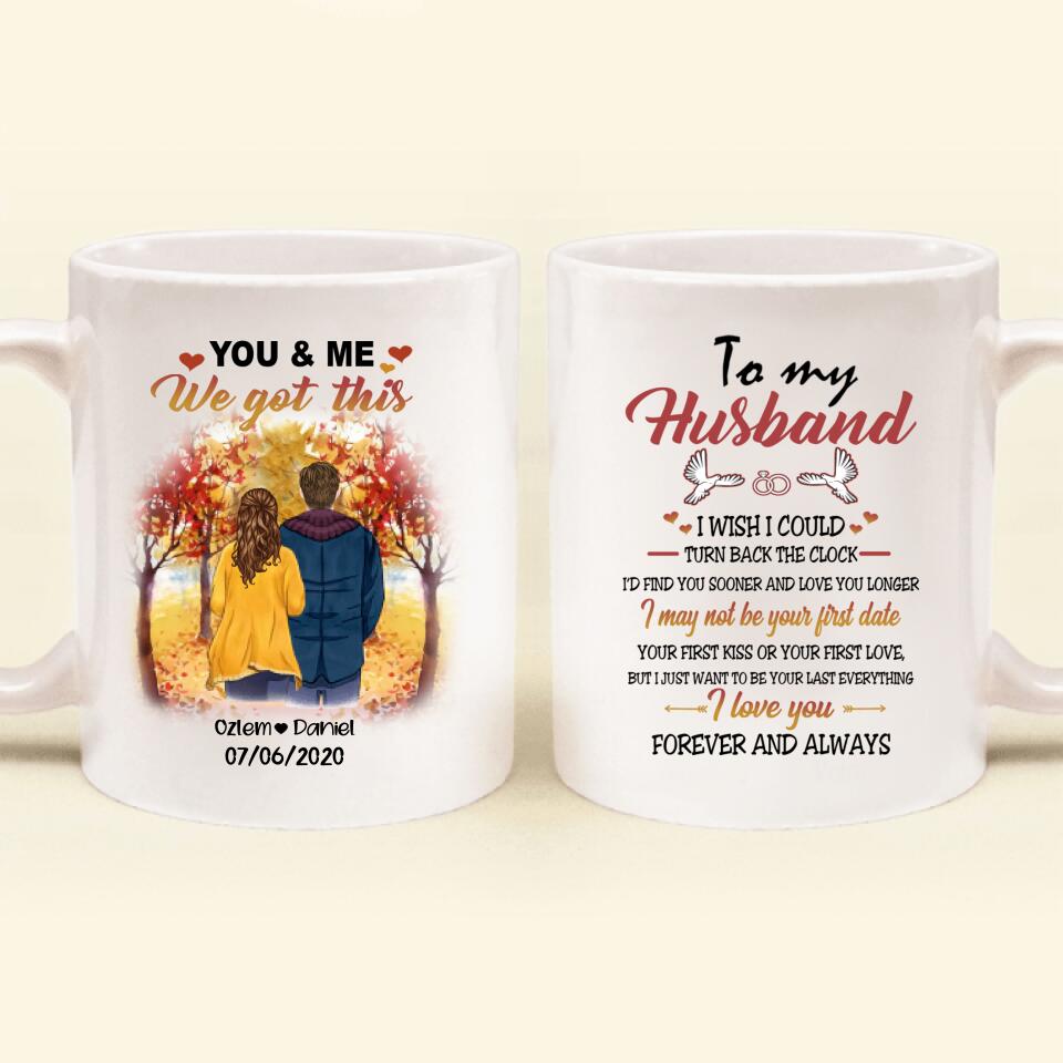 Personalized Couple In The Fall Coffee Mug - Best Gift For Couple - I Love You Forever And Always - FI4AF6