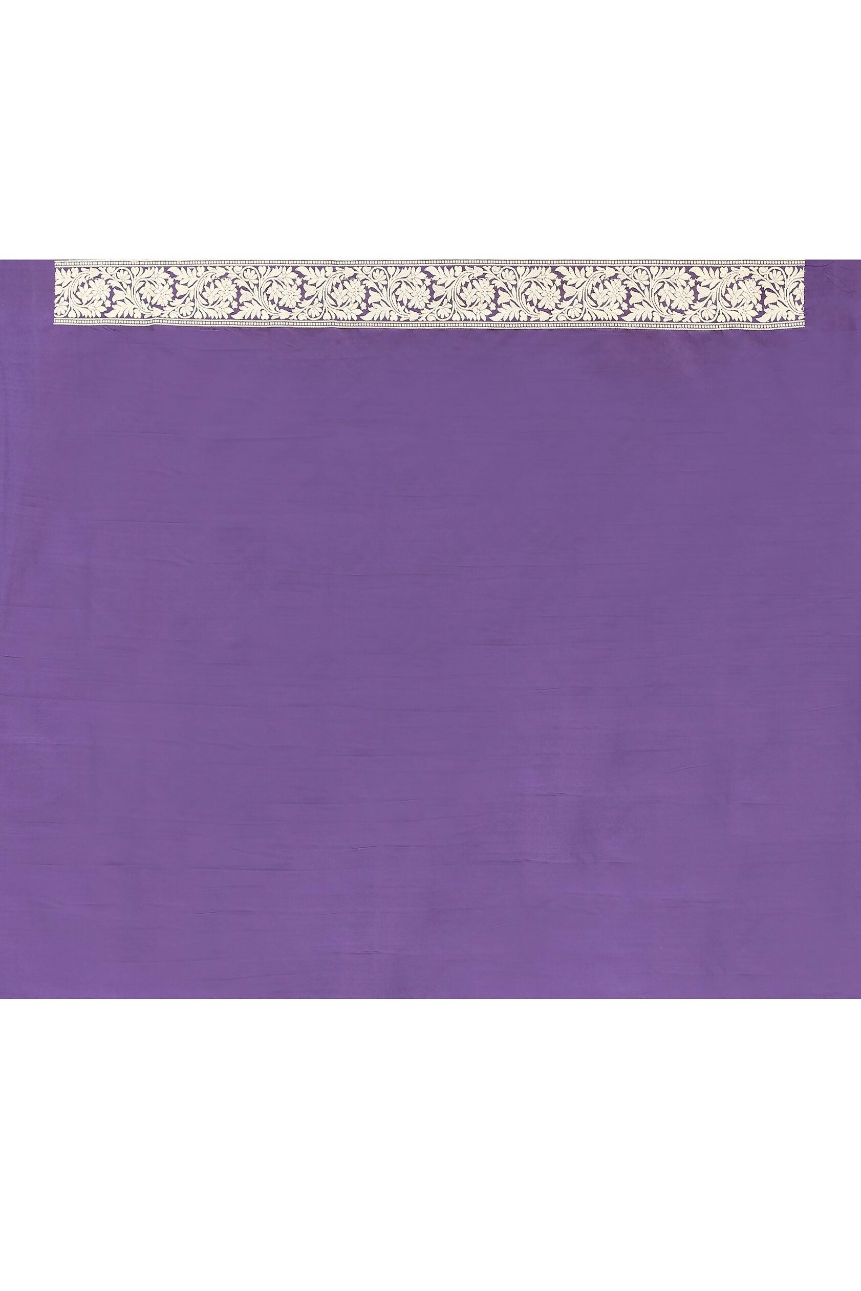 Plum Purple Pure Katan Handloom Banarasi Silk Saree