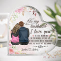 Personalized To My Husband Crystal Heart - Gift Idea For Couple/Husband - To My Husband I Love You In The Morning