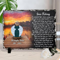 Personalized Fishing In Heaven Horizontal Lithograph - Memorial Gift Idea For Dad/Father's Day - Gone Fishing I've Finished Life's Chores Assigned To Me