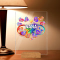 Personalized Heart Acrylic Plaque - Up to 12 Names - Christmas Gift Idea For Family