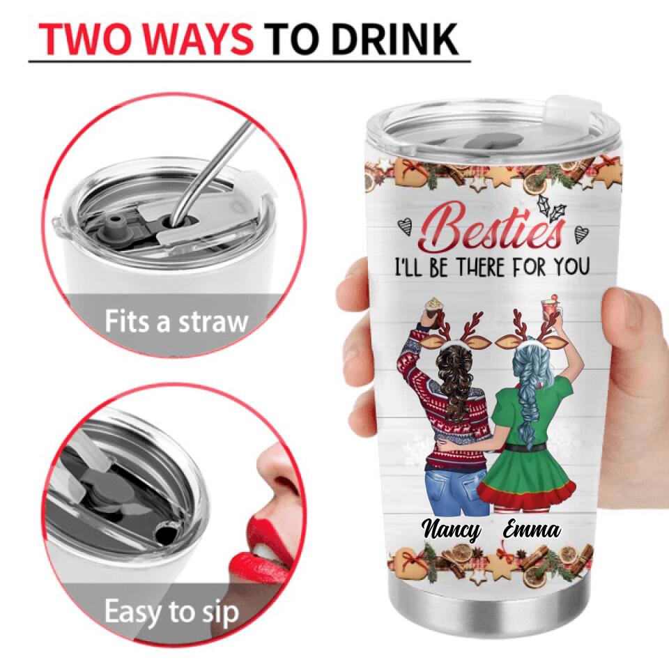 Personalized Bestie Tumbler - Christmas Gift Idea For Friends/Besties/Sisters - To My Bestie