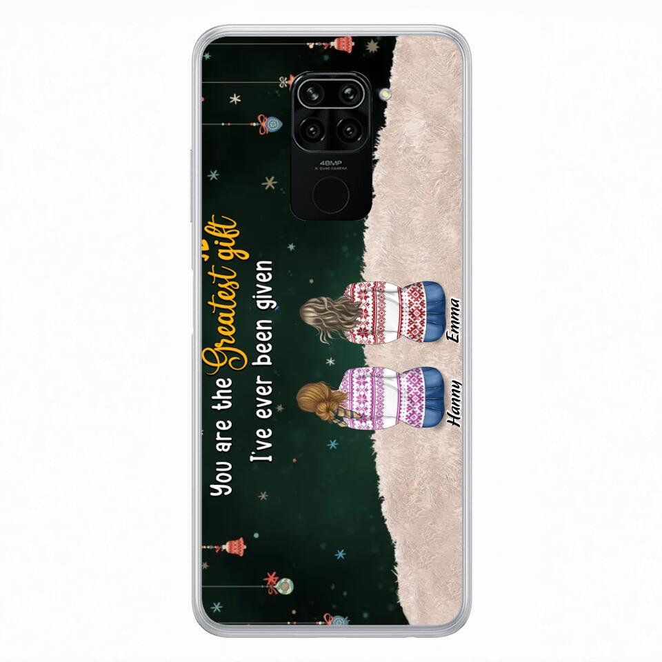 Personalized Christmas Friends Phone Case - Christmas Gift Idea For Friends/Sisters - Up to 12 People - You Are The Greatest Gift I've Ever Been Given - Case For Xiaomi, Oppo And Huawei