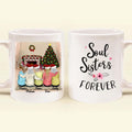 Personalized Best Friends Coffee Mug - Christmas Gift for Besties - Up to 5 Best Friends