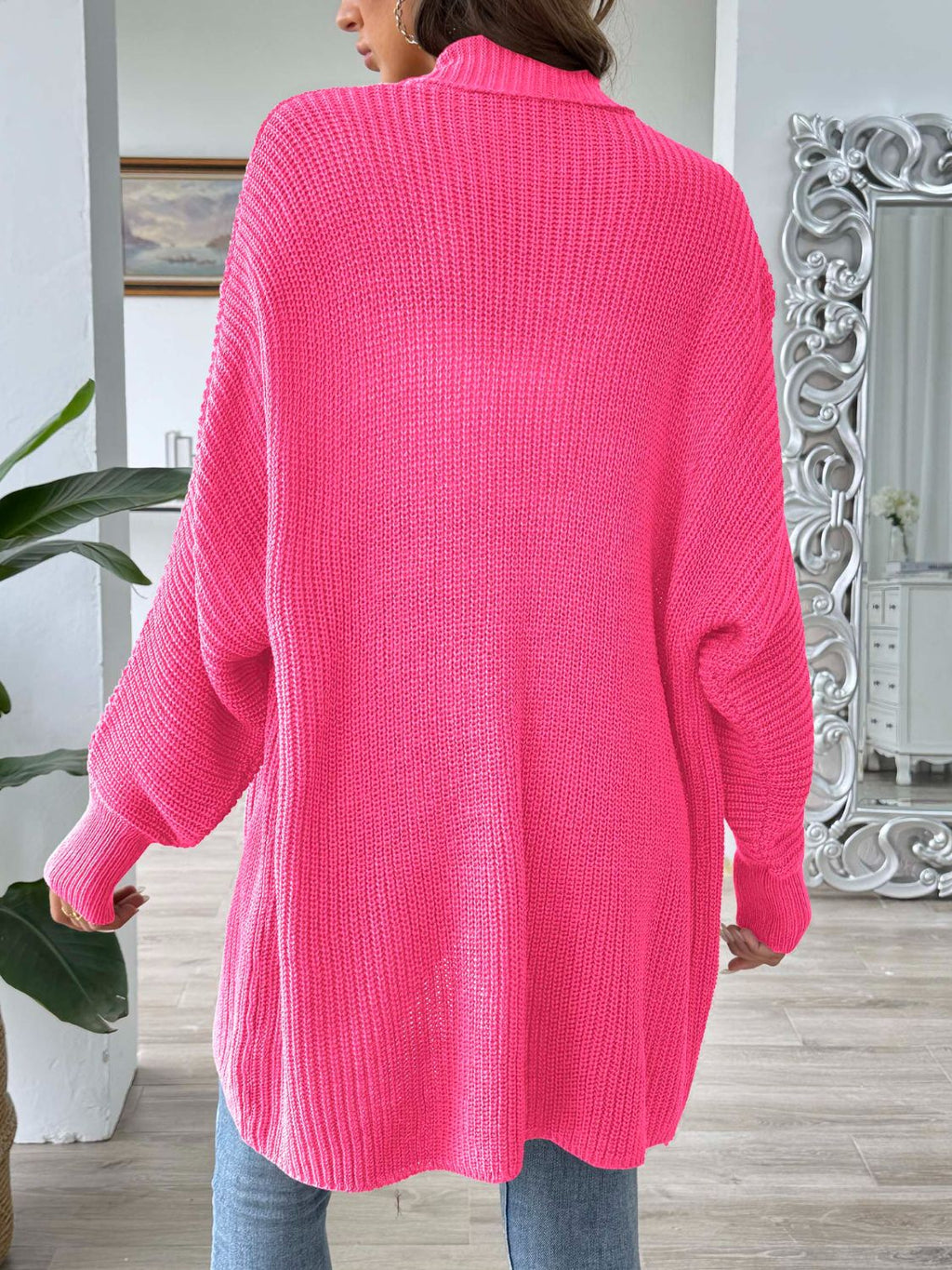 Women's Open Front Long Sleeve Knit Cardigan Lightweight Layer