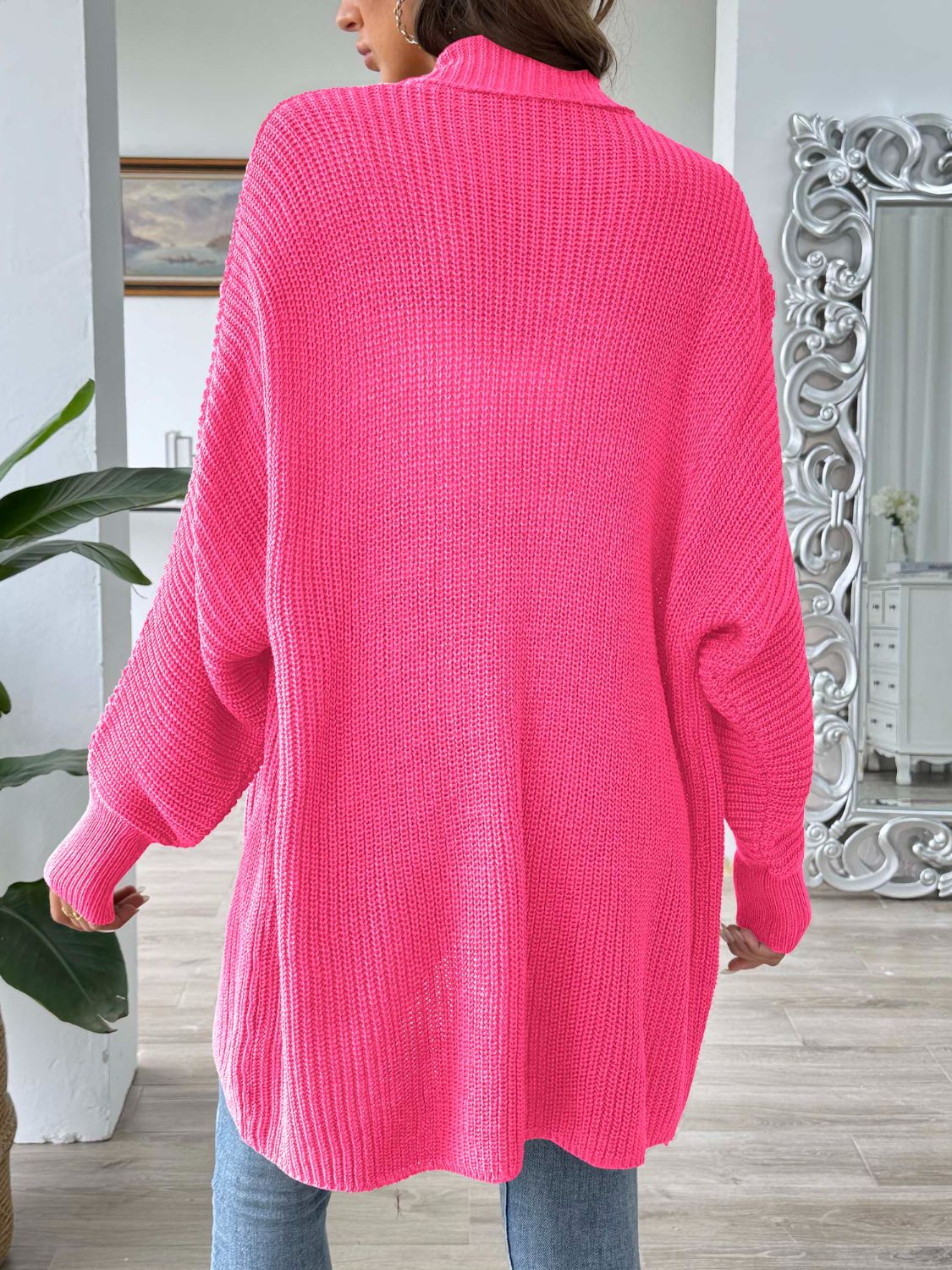 Women's Open Front Long Sleeve Knit Cardigan Lightweight Layer