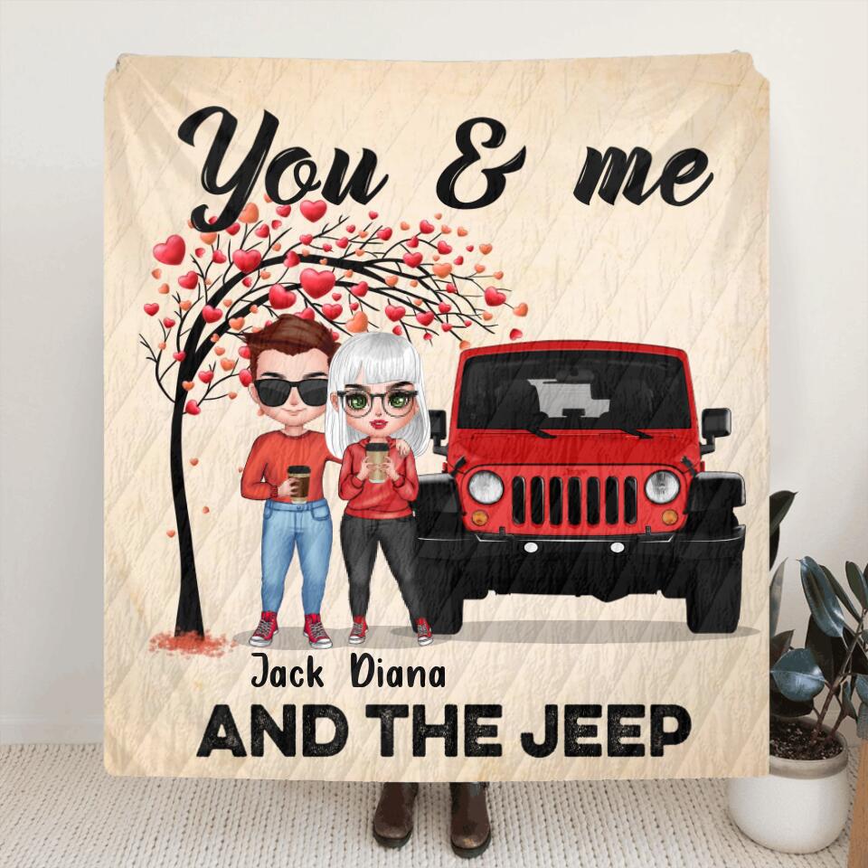 Personalized Off-road Couple Quilt/Fleece Blanket/Pillow Cover - Best Gift For Couple - You & Me