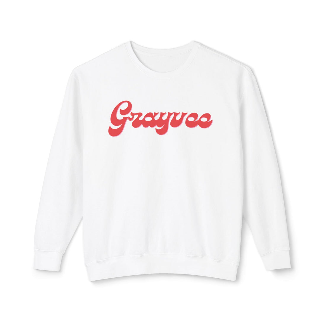 Unisex Lightweight Crewneck Sweatshirt in Charcoal and Cream
