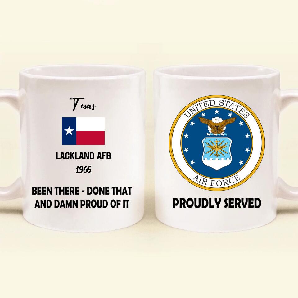 Personalized Veteran Coffee Mug - Up to 12 Bases - Gift Idea For Veteran - Been There Done That And Damn Proud Of It