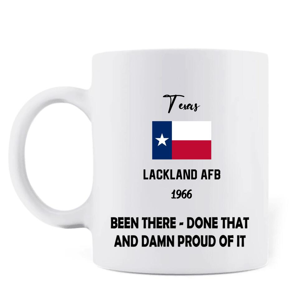 Personalized Veteran Coffee Mug - Up to 12 Bases - Gift Idea For Veteran - Been There Done That And Damn Proud Of It