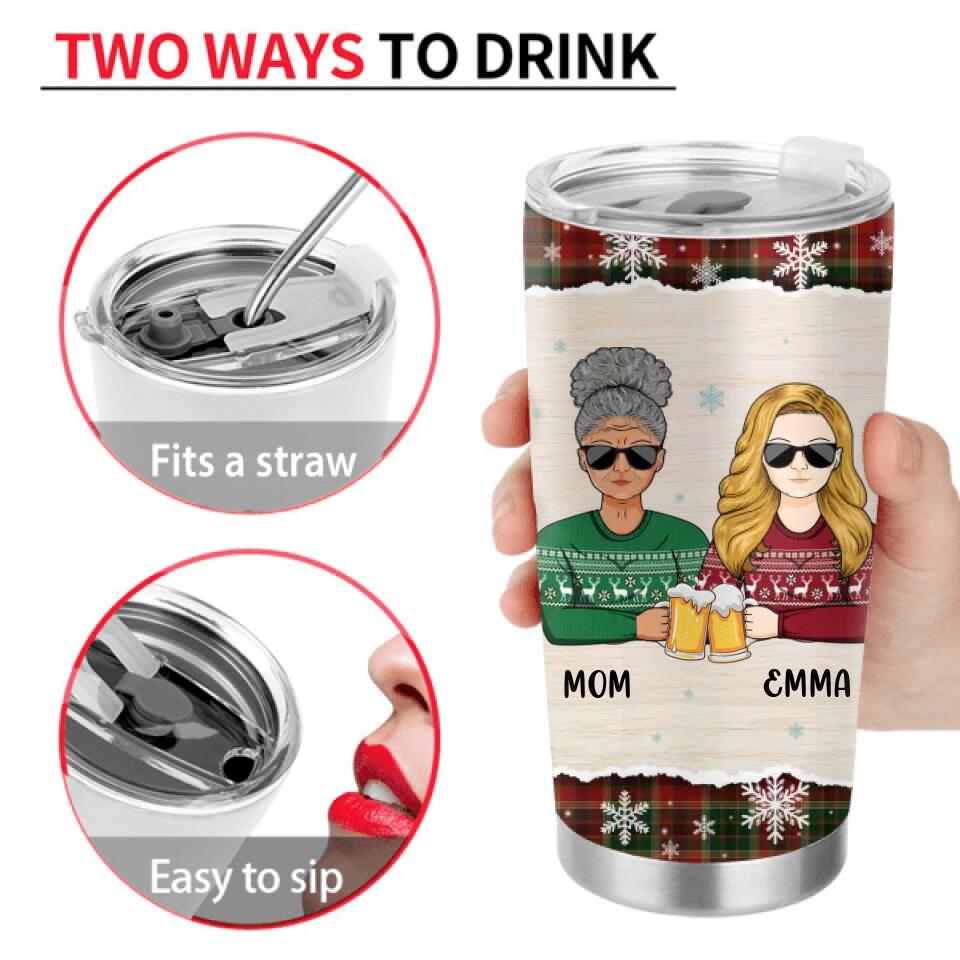 Personalized Mother & Daughter Tumbler - Gift Idea For Mother & Daughter - I Always Thought My Mom Was Crazy And Now I Realize It Was Me