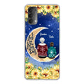 Personalized Grandma & Grandchilds Sitting On Moon Phone Case - Up to 3 Kids - Gift Idea For Grandma - I Love You To The Moon And Back - Cases For Oppo, Xiaomi & Huawei