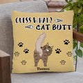 Personalized Cat Pillow Cover - Up to 5 Cats - Gift For Cat Lover - Guess What Cat Buttt