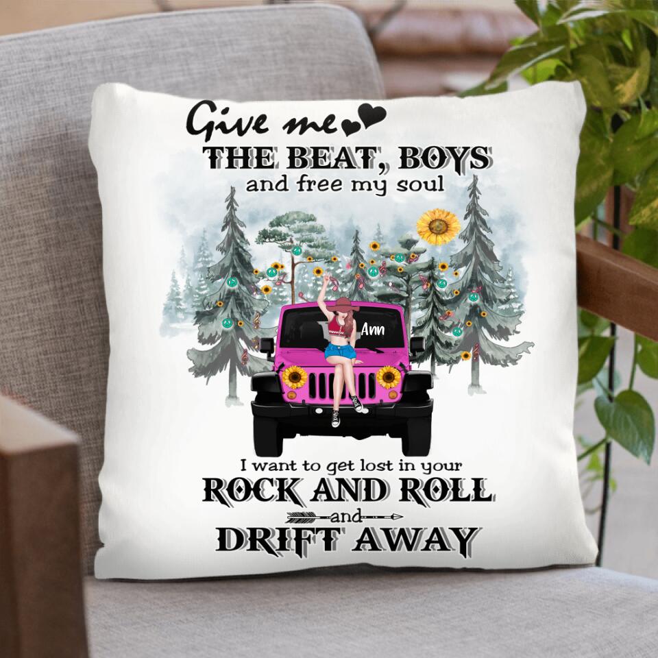 Personalized Boho Off-Road Pillow Cover - Best Gift For Girl - Give Me The Beat, Boys
