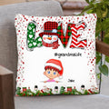 Personalized Grandmalife Pillow Cover - Up to 6 Kids - Christmas Gift For Grandma