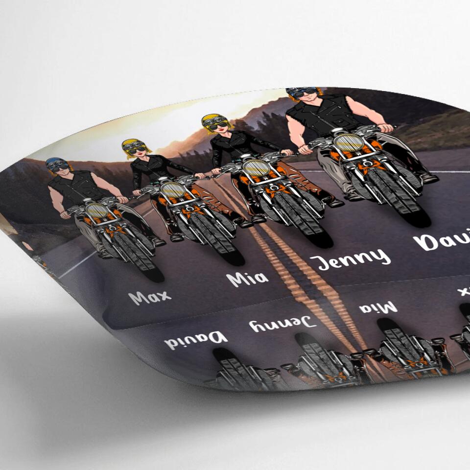 Personalized Couple Motorcycle Pillow Cover - Gift Idea For Couple/Friends - Couple Who Ride Together Stay Together