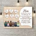 Personalized Family Horizontal Canvas - Gift Idea From Son/Daughter To Mom - Mom, I Need To Say I Love You