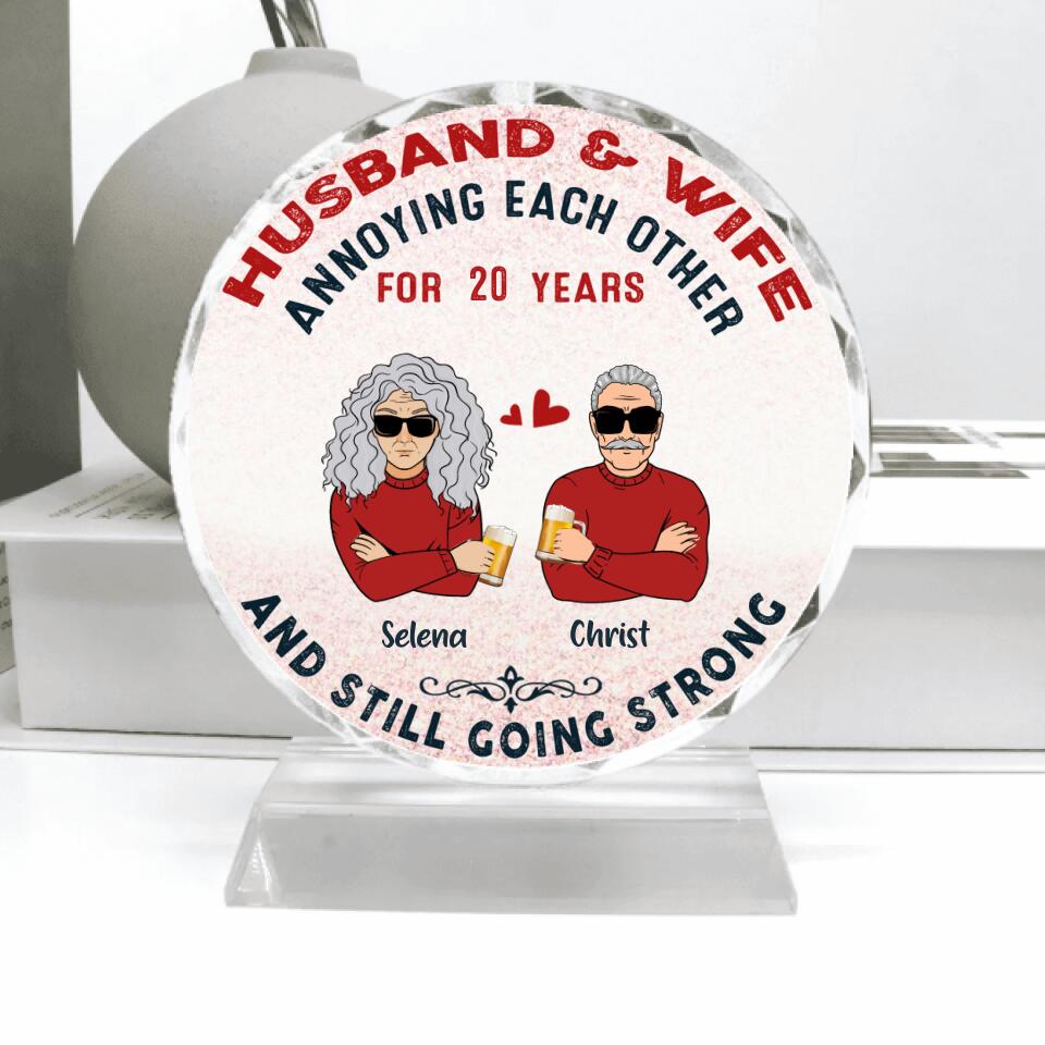 Personalized Annoying Each Other Married Couple Crystal Pendulum - Gift Idea For Couple - Husband & Wife Annoying Each Other For 20 Years