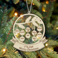 Personalized Family Acrylic Ornament - Up to 9 Members - Christmas Gift Idea For Family - Merry Christmas
