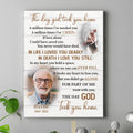 Custom Personalized Memorial Photo Canvas - Memorial Gift Idea - The Day God Took You Home