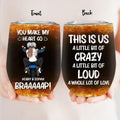 Personalized Motorcycle Couple Wine Tumbler - Gift Idea For Couple/Motorbike Lovers - You Make My Heart Go Braaaap!