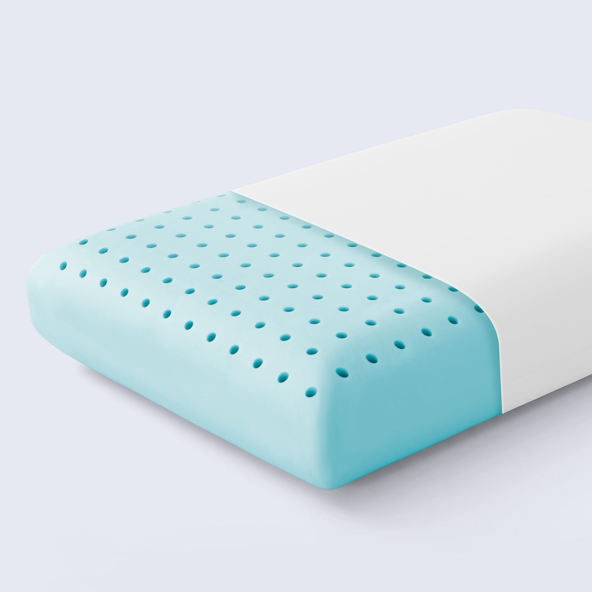 Cooling Memory Foam Pillow Perforated Breathable Bed Support - Image 6