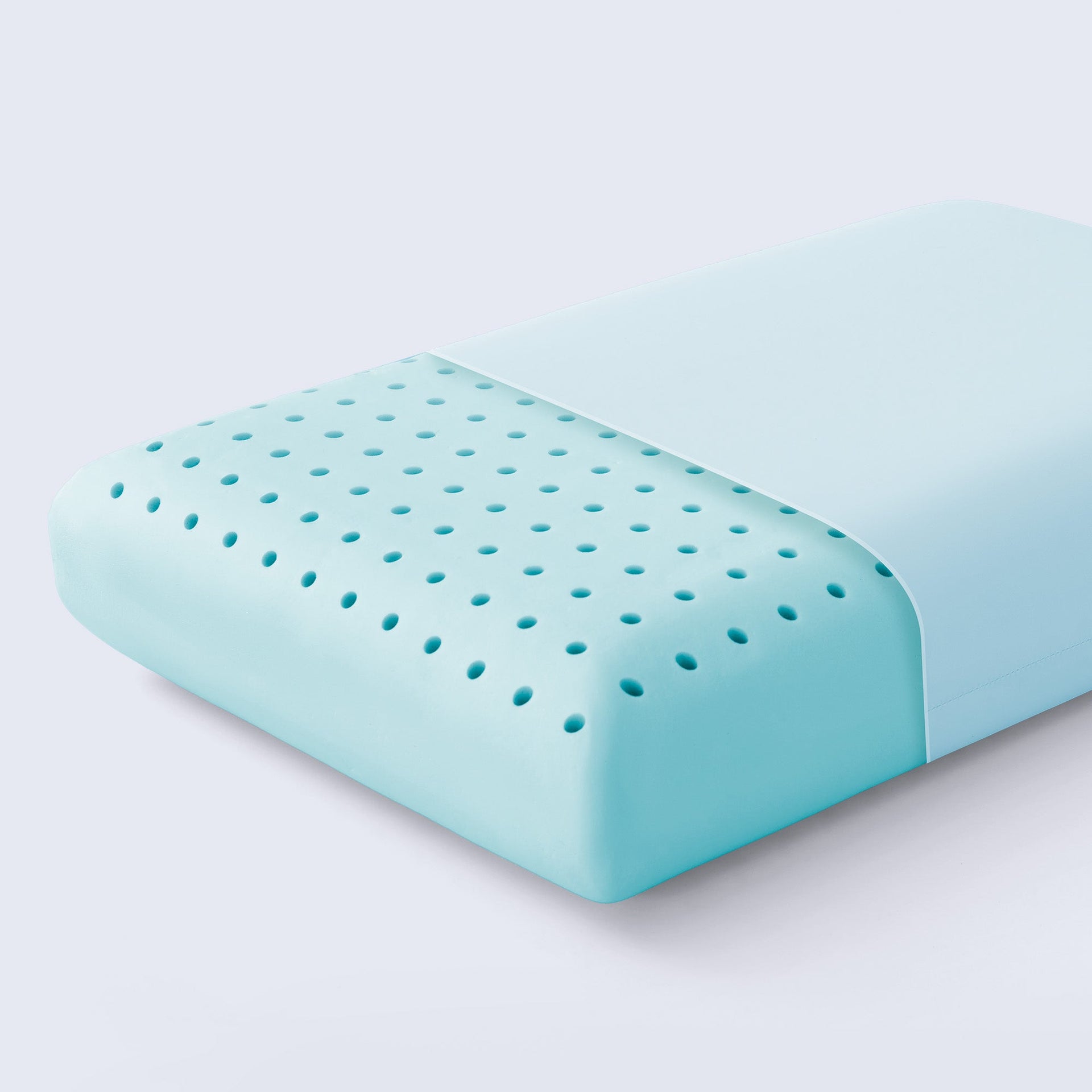 Cooling Memory Foam Pillow Perforated Breathable Contour Support - Image 6