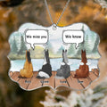 Personalized Memorial Horses Acrylic Ornament - Up to 4 Horses - Memorial Gift Idea For Horse Owners