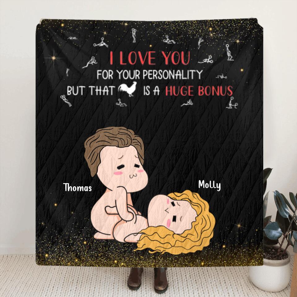 Personalized Valentines Day Blanket - Gifts for Valentines Day - You're My Favorite Thing To Do