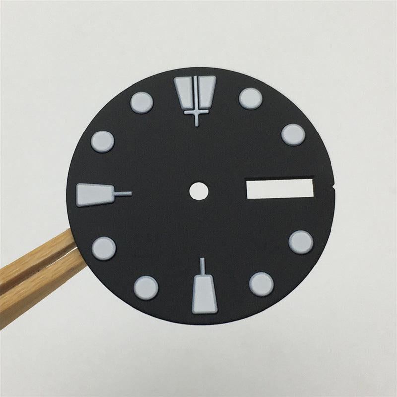 Modified Watch Dial With Luminous Numerals