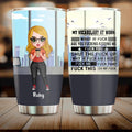 Personalized My Vocabulary At Work Tumbler - Gift Idea For Friends/Colleagues - Up to 4 People
