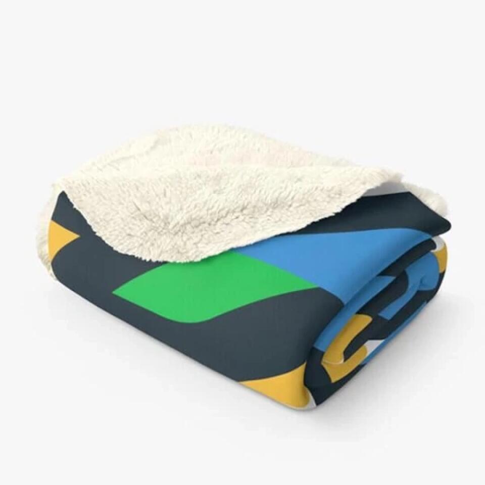 Personalized Skeleton Couple Fleece Throw Blanket/Quilt - Gift Idea For Couple, Husband and Wife - To My Only Love