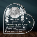 Personalized Memorial Acrylic Plaque - Upload Photo - Memorial Gift For The Loss Of Loved Ones - Missing You Is The Heartache That Never Goes Away