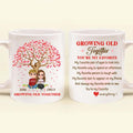 Personalized Couple Coffee Mug - Gift Ideas For Her and Him - Mother's Day Gift For Wife From Husband - Growing Old Together