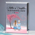 Personalized Mom And Daughter Rectangle Acrylic Plaque - Mother's Day Gift Idea - Up to 4 Daughters - The Love Between Mother & Daughter Is Forever