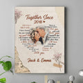 Personalized Couple Photo Canvas - Gift For Couple/Mother's Day Gift From Husband - The Day I Met You