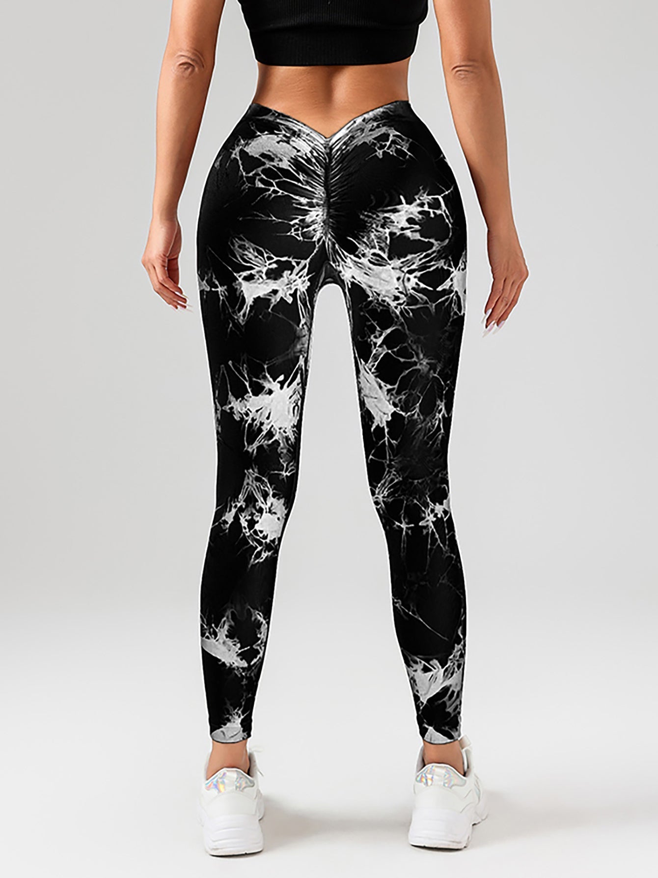 Tie-Dye Slimming Yoga Leggings Butt Lifting High-Stretch Pants