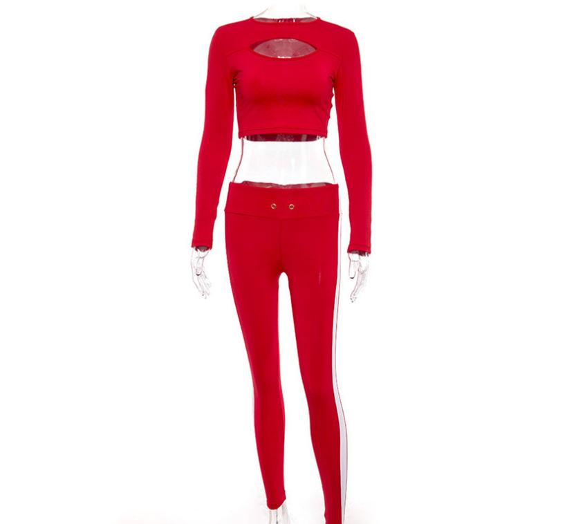 Color Block Cutout Yoga Set