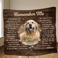 Personalized Memorial Fleece Throw Blanket/Quilt - Upload Photo - Memorial Gift Idea - Remember Me