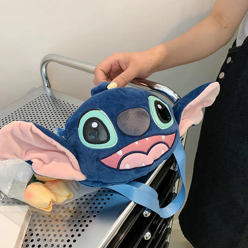 Stitch Plush Shoulder Bag - Korean Style Crossbody Bag