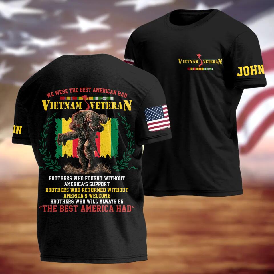 Personalized Vietnam Veteran T-shirt - Gift Idea For Veteran - We Were The Best American Had